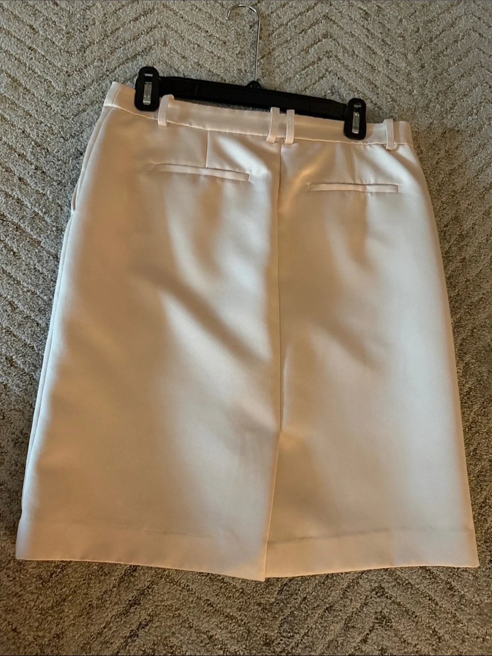 JCrew satin pencil skirt (trouser style)